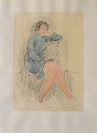Stich Rodin - Belle femme assise