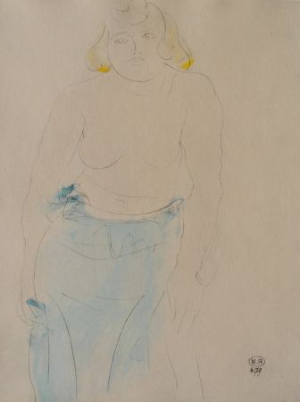 Stich Rodin - Belle femme aux seins nus