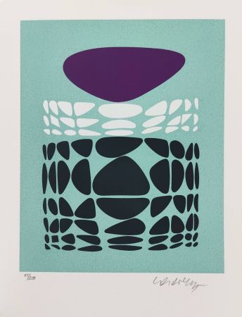 Siebdruck Vasarely - Beltica