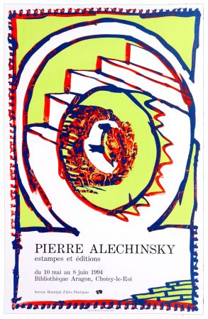 Plakat Alechinsky - Bibliothèque Aragon