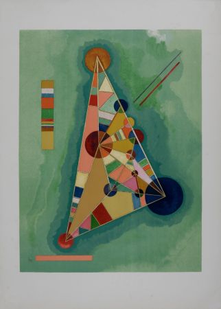 Lithographie Kandinsky (After) - Bigarrure dans le triangle, 1965