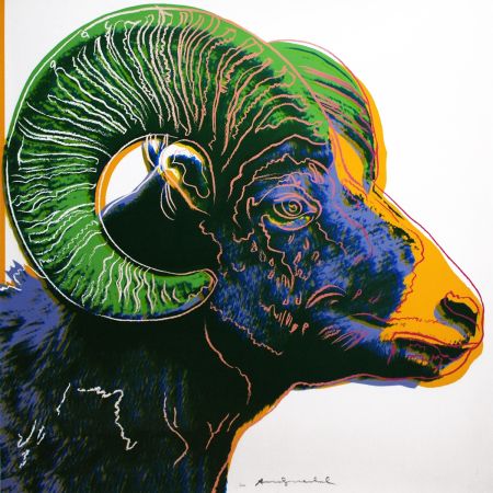 Siebdruck Warhol - Bighorn Ram (FS II.302)