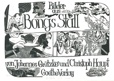 Linolschnitt Grützke - Bilder aus Bongs Stall
