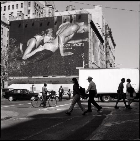 Fotografie Deruytter - Billboards, NY: Houston and Lafayette Streets (CK 6)