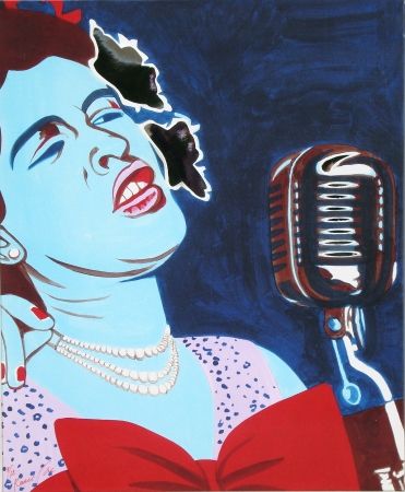 Siebdruck Rancillac - Billie Holiday
