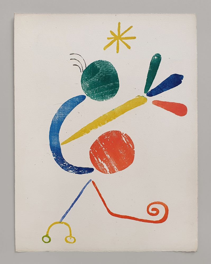 Holzschnitt Miró - Bird (À toute épreuve)