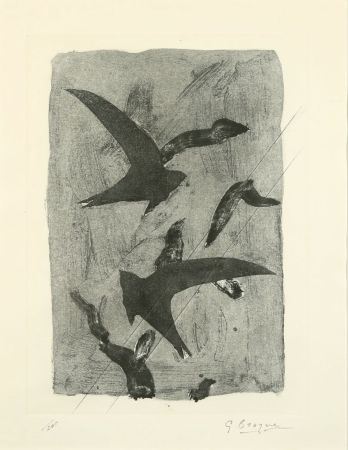 Radierung Und Aquatinta Braque - Birds in Flight