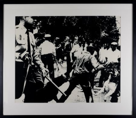 Siebdruck Warhol - Birmingham Race Riot, 1964