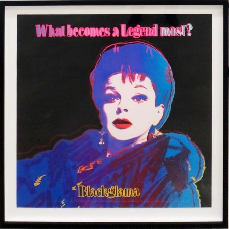 Siebdruck Warhol - Blackglama (Judy Garland from Ads portfolio)