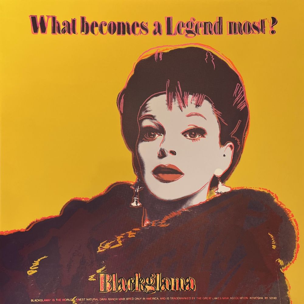 Siebdruck Warhol - Blackglama (Judy Garland) Trial Proof