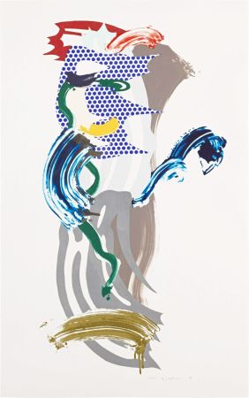 Lithographie Lichtenstein - Blue Face