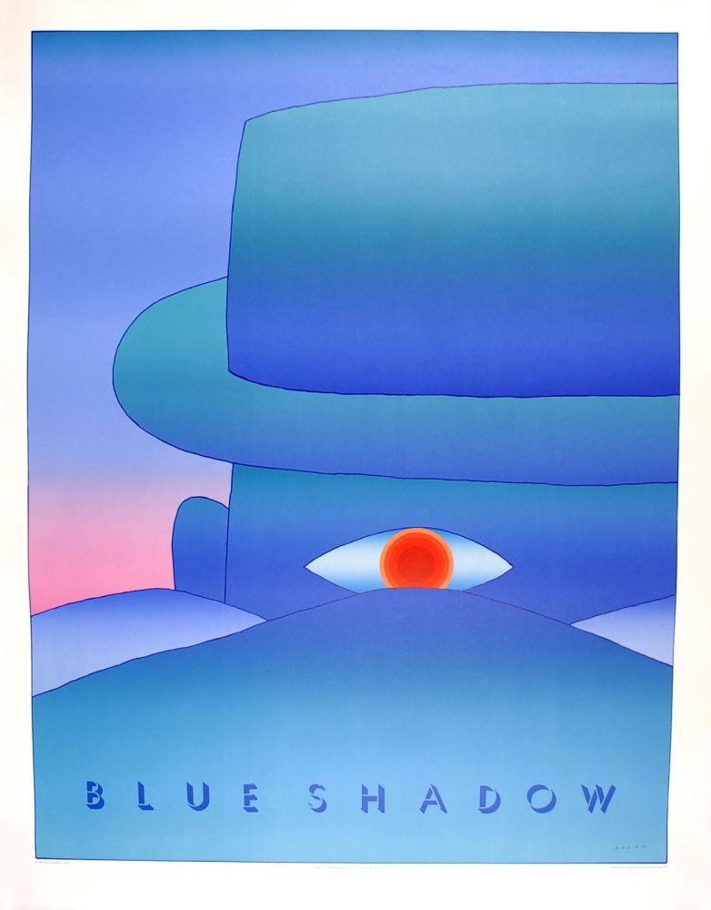 Plakat Folon - Blue Shadow (L'Aube, 1972)