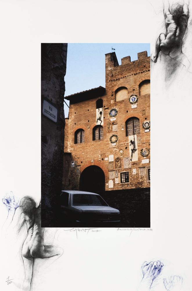 Digitale Druckgrafik Pignon-Ernest - Boccaccio, Certaldo