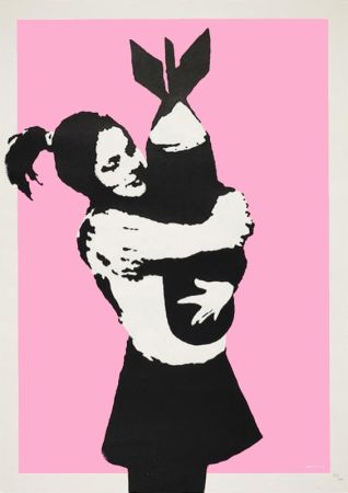 Siebdruck Banksy - BOMB LOVE (BOMB HUGGER)