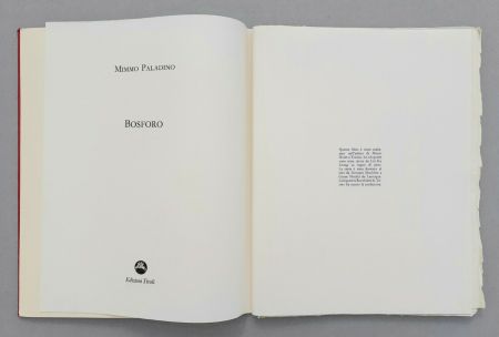 Linolschnitt Paladino - Bosforo, 1982