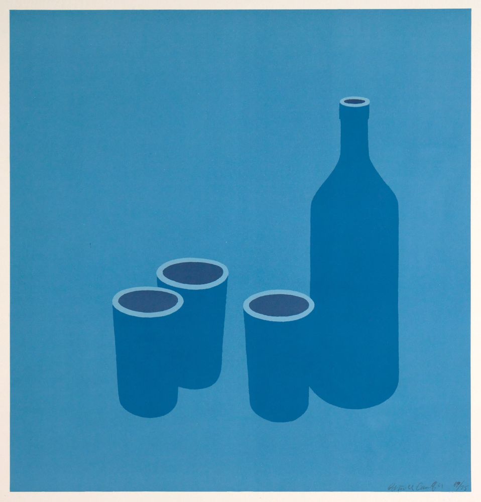 Siebdruck Caulfield - Bottle and Cups