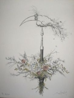 Lithographie Searle - Bouquet garni
