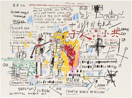 Siebdruck Basquiat - Boxer Rebellion