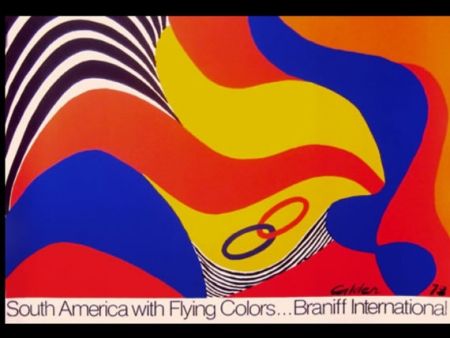 Siebdruck Calder - BRANIFF SOUTH AMERICA