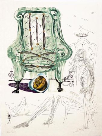 Lithographie Dali - Breathing Pneumatic Chair