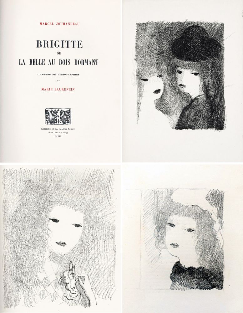 Illustriertes Buch Laurencin - BRIGITTE OU LA BELLE AU BOIS DORMANT (M. Jouhandeau. 1925)