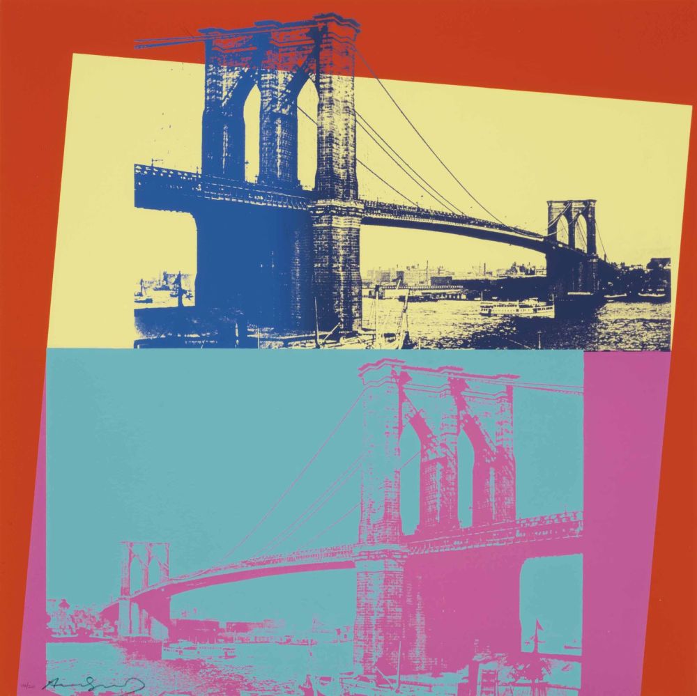 Siebdruck Warhol - Brooklyn Bridge