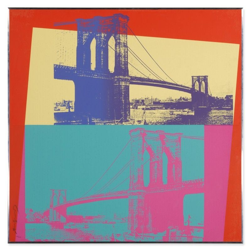 Siebdruck Warhol - Brooklyn Bridge 