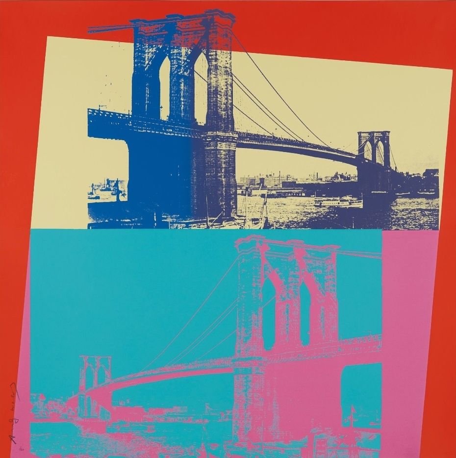 Siebdruck Warhol - Brooklyn Bridge