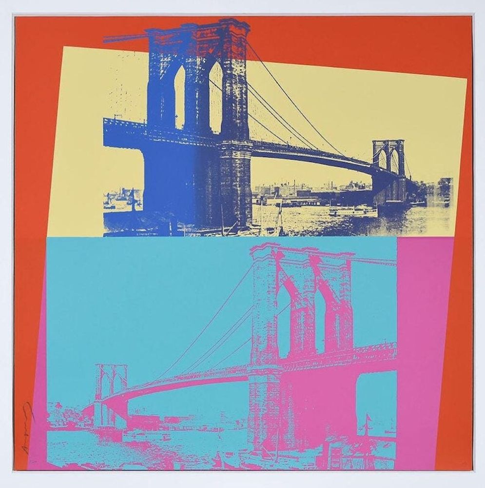 Siebdruck Warhol - Brooklyn Bridge, FS 11.290