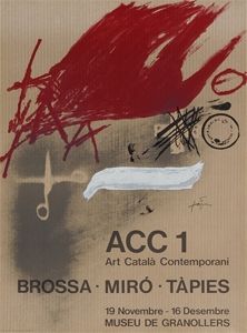 Plakat Tàpies - Brossa-Miró Tàpies