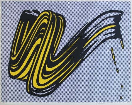 Siebdruck Lichtenstein - Brushstroke Corlett II 5