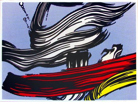 Siebdruck Lichtenstein - Brushstrokes