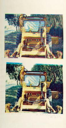 Siebdruck Jacquet - Bulldozer - 1968