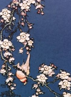 Fotografie Muniz - Bullfinch and weeping cherry from small flowers