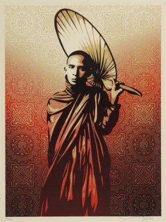 Siebdruck Fairey - Burmese Monk