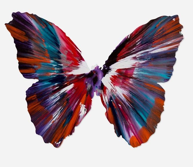 Keine Technische Hirst - Butterfly Spin Painting