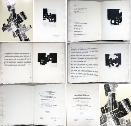 Illustriertes Buch Chillida -  C. Racine. LE SUJET EST LA CLAIRIÈRE DE SON CORPS. Poèmes. 4 eaux-fortes originales (1974)