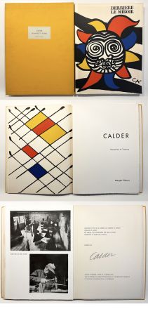 Illustriertes Buch Calder - CALDER OISELEUR DU FER. DERRIÈRE LE MIROIR N° 156 DE LUXE SIGNÉ. 9 lithographies (1966).