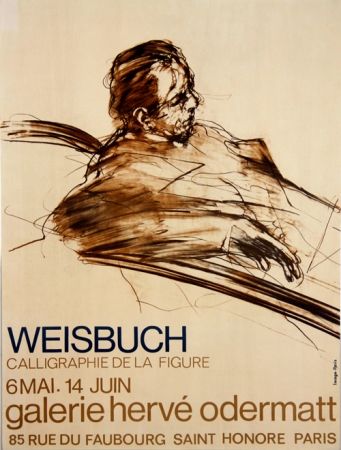 Lithographie Weisbuch - Calligraphie de la Figure 