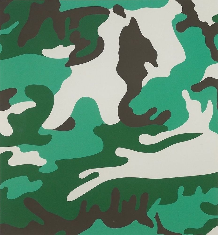 Siebdruck Warhol - Camouflage (FS II.406)