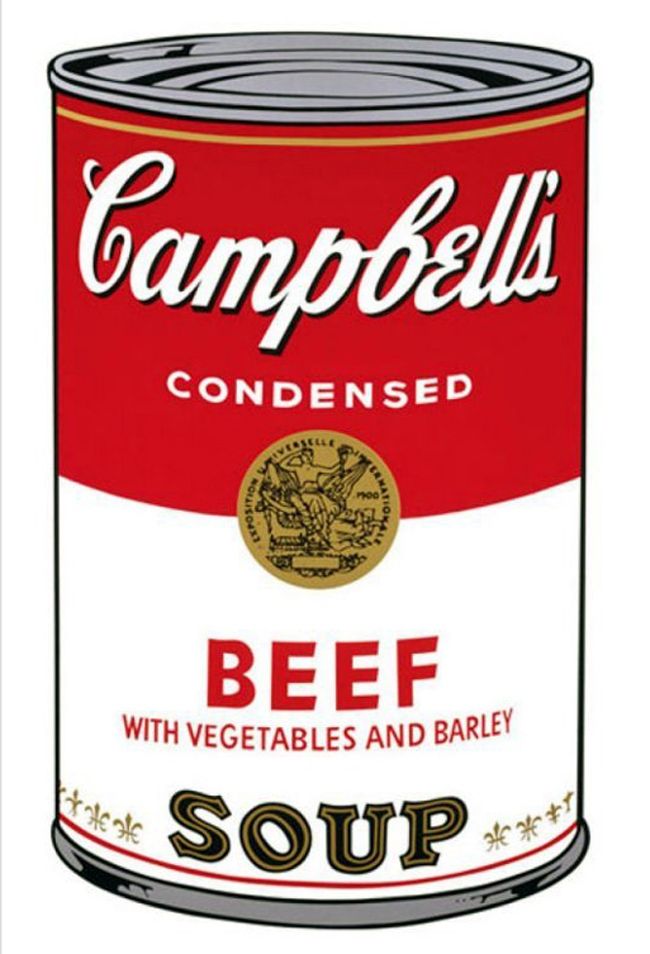Siebdruck Warhol - '' Campbell 's  Soup ''