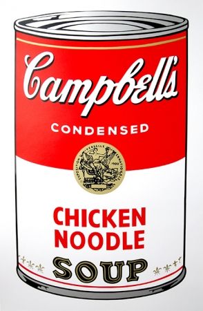 Siebdruck Warhol (After) - Campbell's Soup - Chicken Noodle