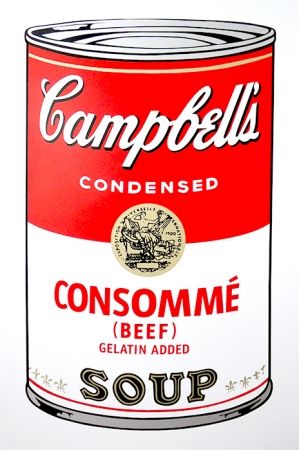 Siebdruck Warhol (After) - Campbell's Soup - Consommé