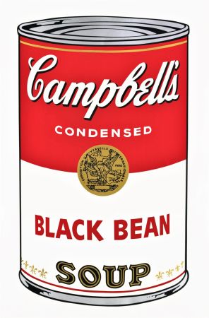 Siebdruck Warhol - Campbell's Soup, Black Bean