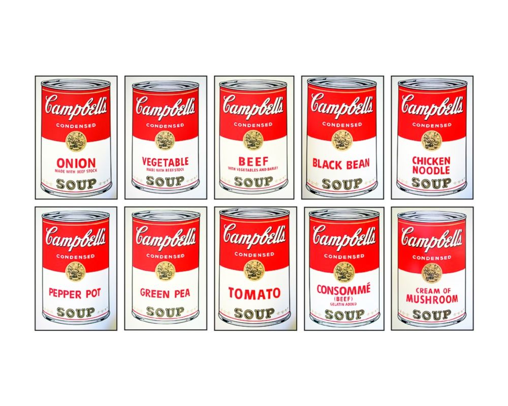 Siebdruck Warhol - CAMPBELL'S SOUP COMPLETE PORTFOLIO I (Sunday B. Morning edition)