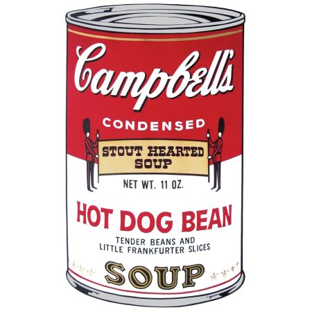 Siebdruck Warhol - Campbell's Soup: Hot Dog Bean