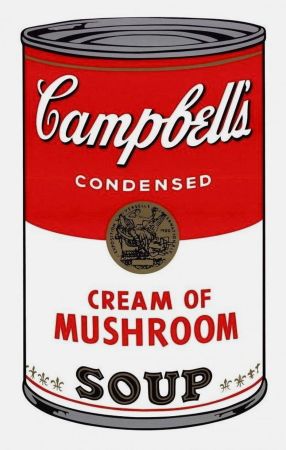 Siebdruck Warhol - Campbell's Soup I: Cream of Mushroom