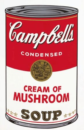 Siebdruck Warhol - Campbell's Soup I: Cream of Mushroom by Andy Warhol