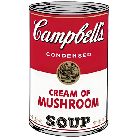 Siebdruck Warhol - Campbell’s Soup I: Cream of Mushrooms