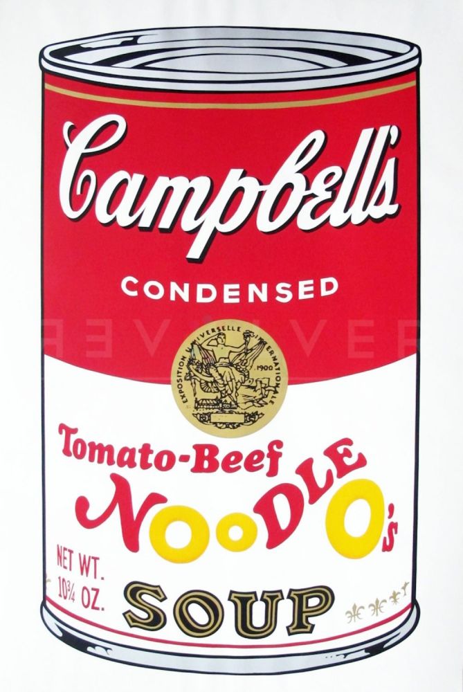 Siebdruck Warhol - Campbell’s Soup II: Tomato Beef Noodle O’s (FS II.61)